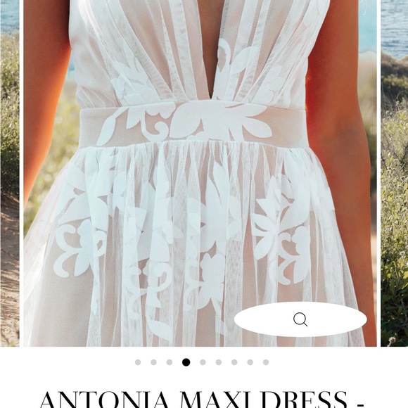 White lace maxi dress - Picture 4 of 10